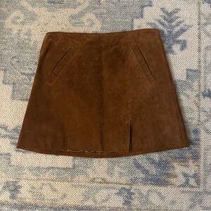 BlankNYC Brown Suede Mini skirt